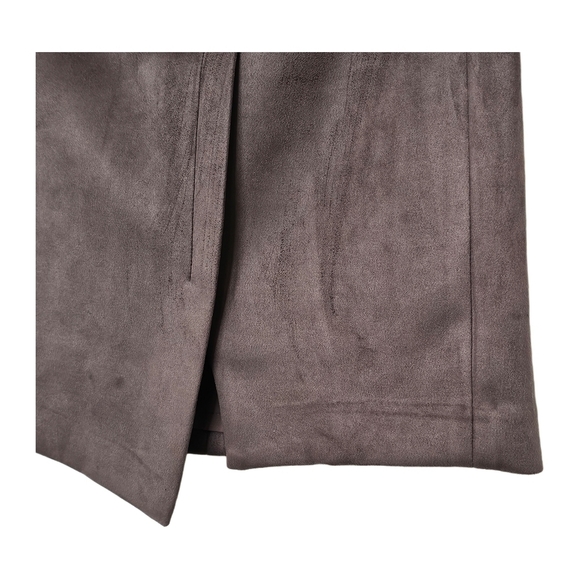 Anne Klein gray faux suede pencil skirt size 6 NWT - Picture 5 of 10